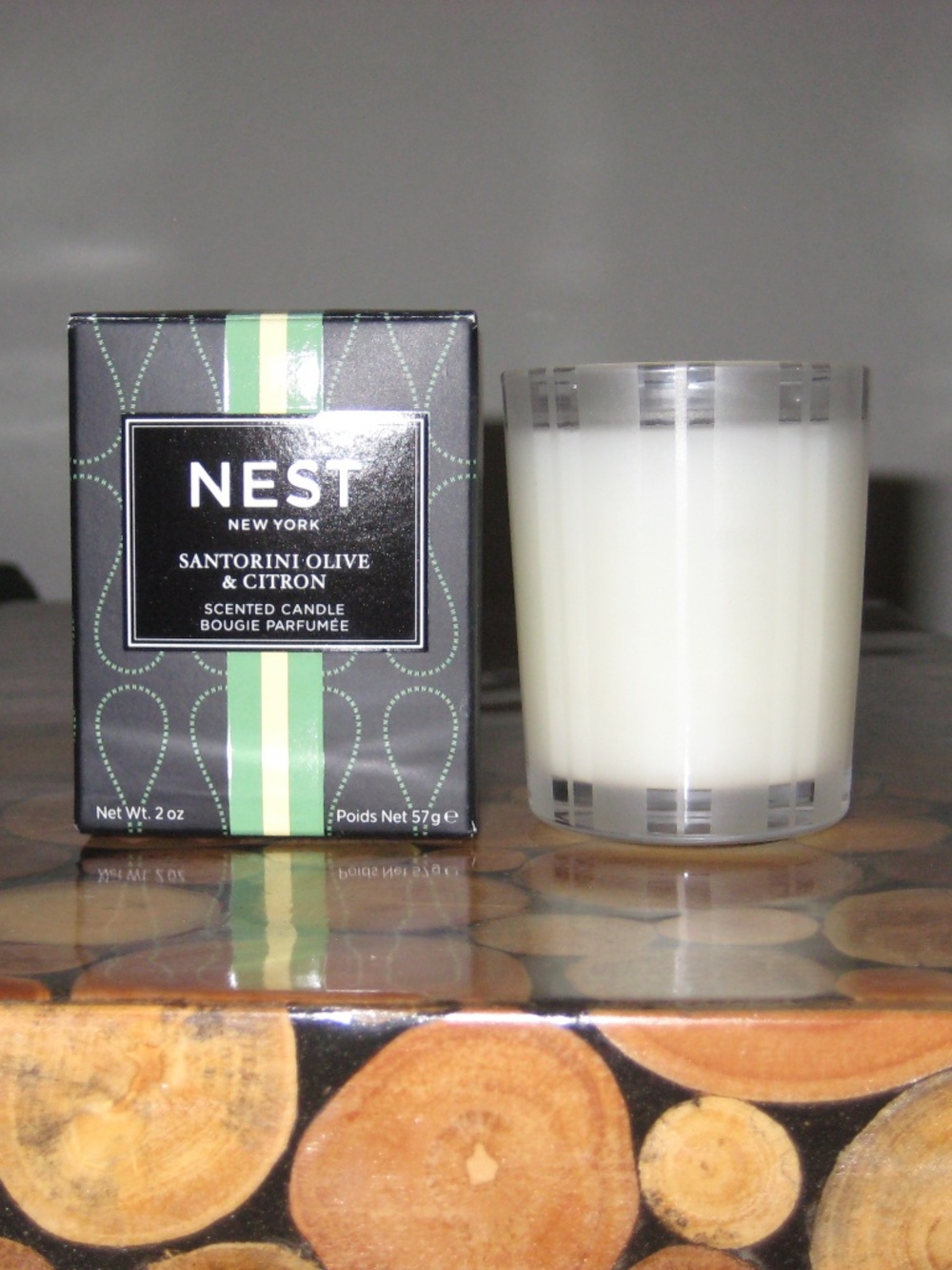 New NEST Santorini Olive and Citron Votive Candle 20-28 Hours